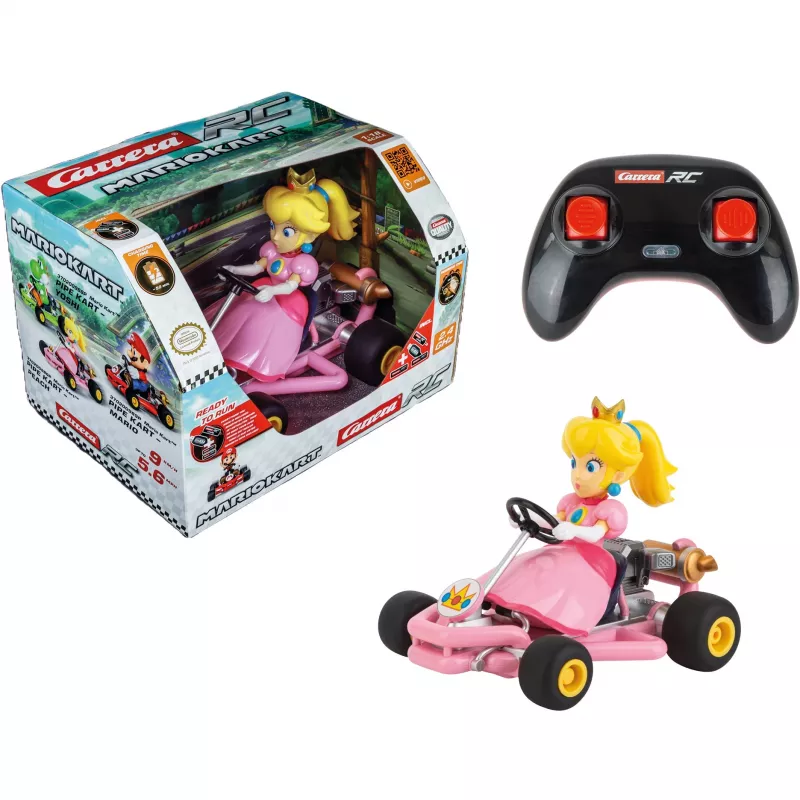 Carrera RC 370200986P Mario Kart Pipe Kart Peach, 2,4 GHz, accuduur 30 min, vanaf 6 jaar