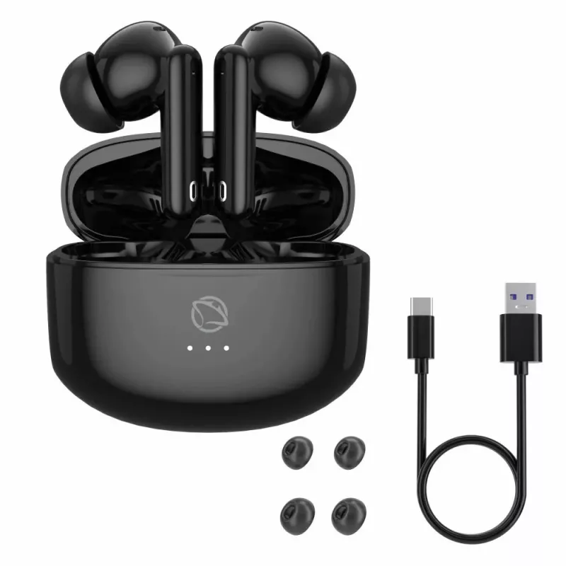 Hoofdtelefoon Manta MTWS008B Rytmo zwart