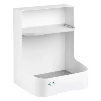 Ergo Office onderbureau-opbergbox / organizer met accessoirevak, wit, max. 5 kg, ER-442