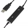 Mono USB-headset Plusonic 10.1P — eenoorige USB-headset compatibel met Teams en Skype