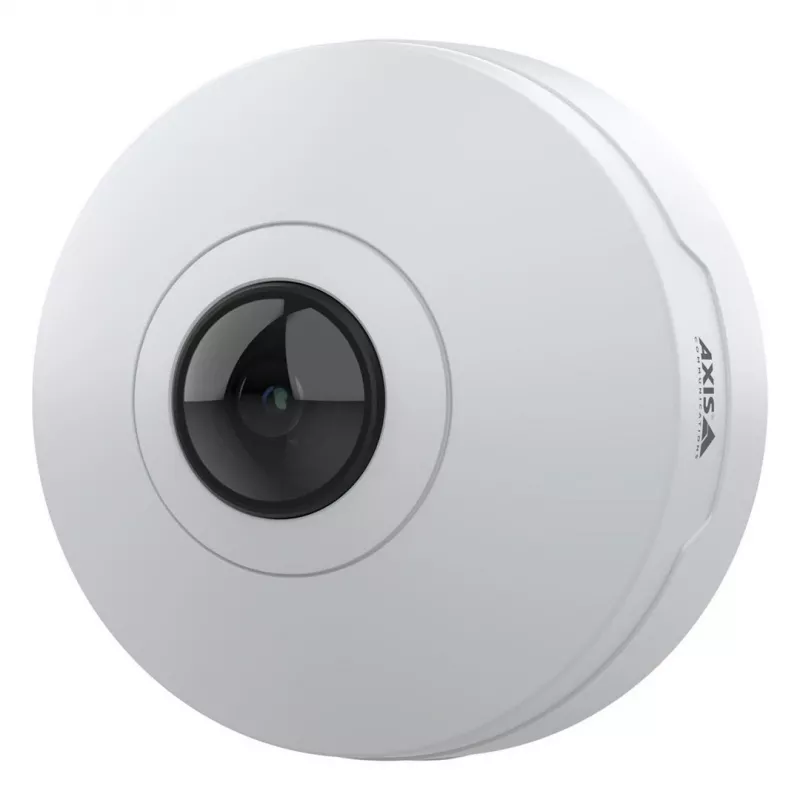 Axis M4327-P 02636-001 panorama-minidome ip-camera voor binnen, 6 MP, fisheye 180/360°, plafond/wand, wit