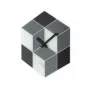 NeXtime klok 8171 Cubic, 43,5x37 cm, wand, zwart/wit/grijs
