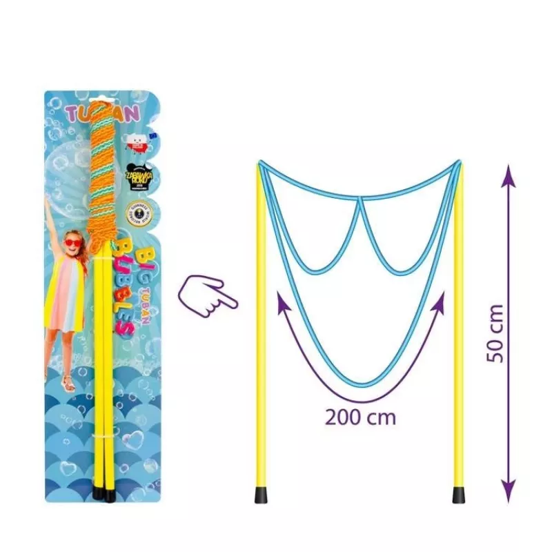 Bellenblaasstok TUBAN GIANT BUBBLE WAND GLASSES, voor kinderen vanaf 3 jaar