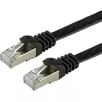 VALUE - patchkabel - RJ-45 (M) naar RJ-45 (M) - 3 m - FTP - CAT 6a - halogeenvrij, gegoten, getwist, plat - zwart (21.99.0833)
