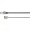 Goobay ultra-flexibele CAT 8.1 patchkabel slank U/FTP grijs - extra korte stekker 99,9% (74345)