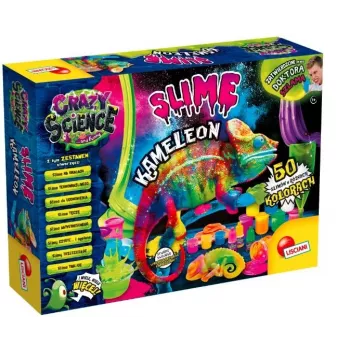 Liscianigiochi Science Kit Crazy Science Slime Chameleon 304-PL89246 – educatieve slijm-experimenteerset
