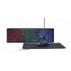 Bekabeld full-size toetsenbord met muis Gembird KBS-UML-01 — USB, QWERTY US, 104 toetsen, zwart