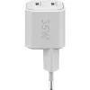 USB-C dual-fast oplader Nano, PD, GaN, 35 watt (wit, 2x USB-C, Power Delivery 3.0)