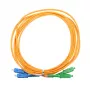 Glasvezelkabel Extralink EX.9281, FTTH G.652D, SC‑SC, 3 m, Duplex, geel