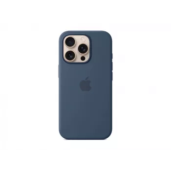 Siliconen case met MagSafe voor iPhone 16 Pro - denim