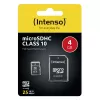 GEHEUGEN MICRO SDHC 4GB C10/W/ADAPTER 3413450 INTENSO