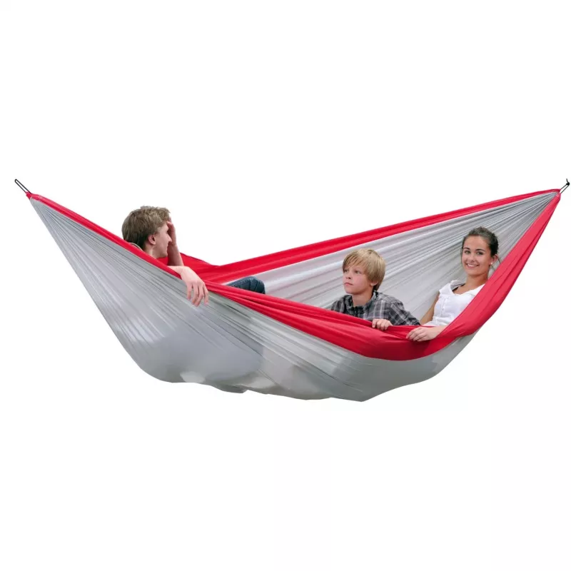 Amazonas Silk Traveller XXL AZ-1030190 kampeerhangmat, grijs/rood