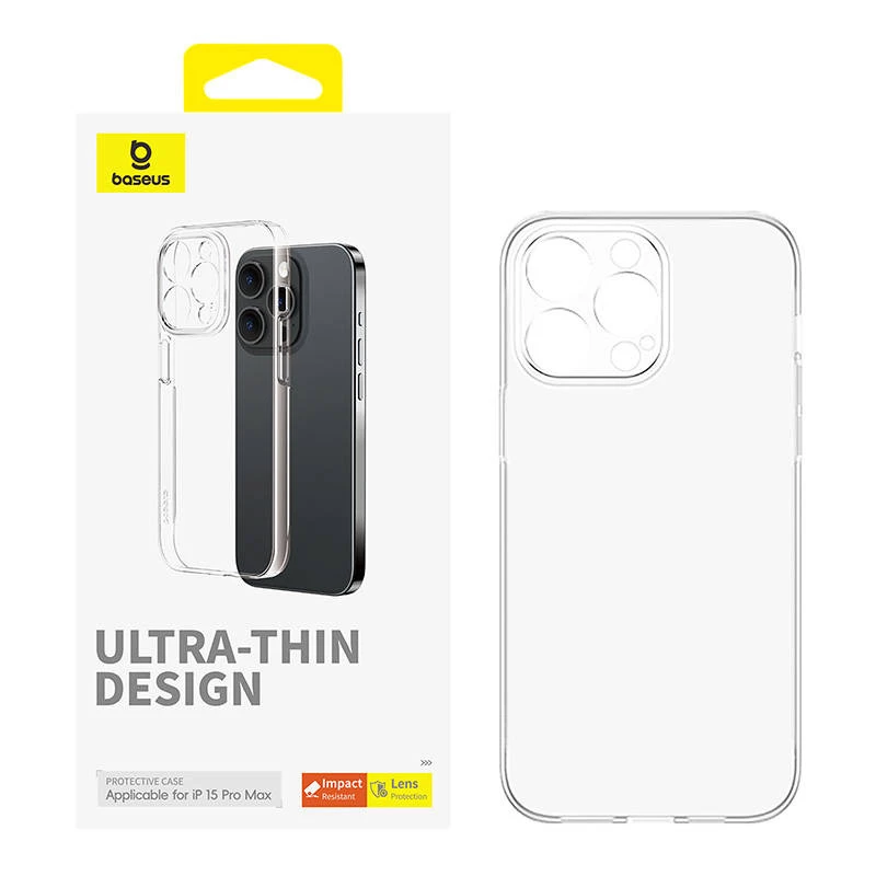 Hoesje voor iPhone 15 ProMax Baseus OS-Lucent Serie (transparant)