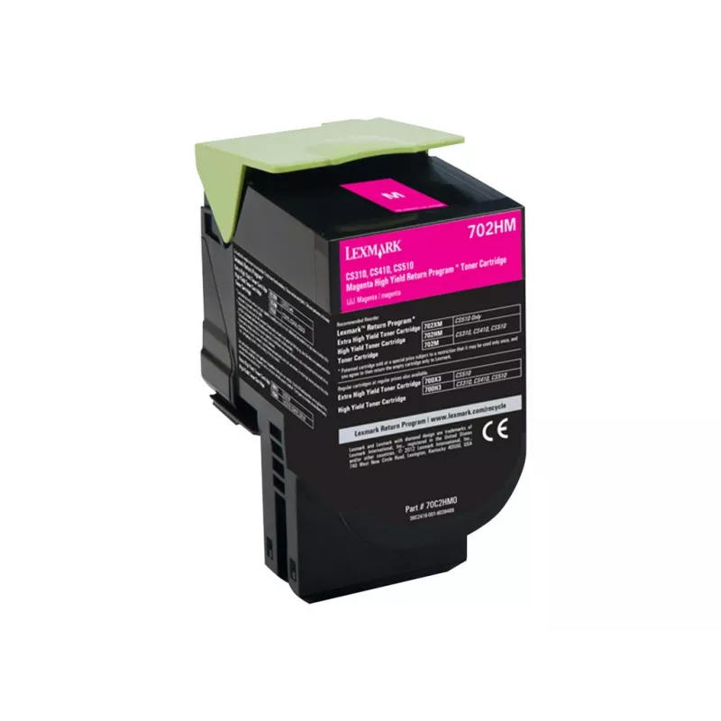 Tonercartridge Lexmark 702HM magenta 3000 pagina's