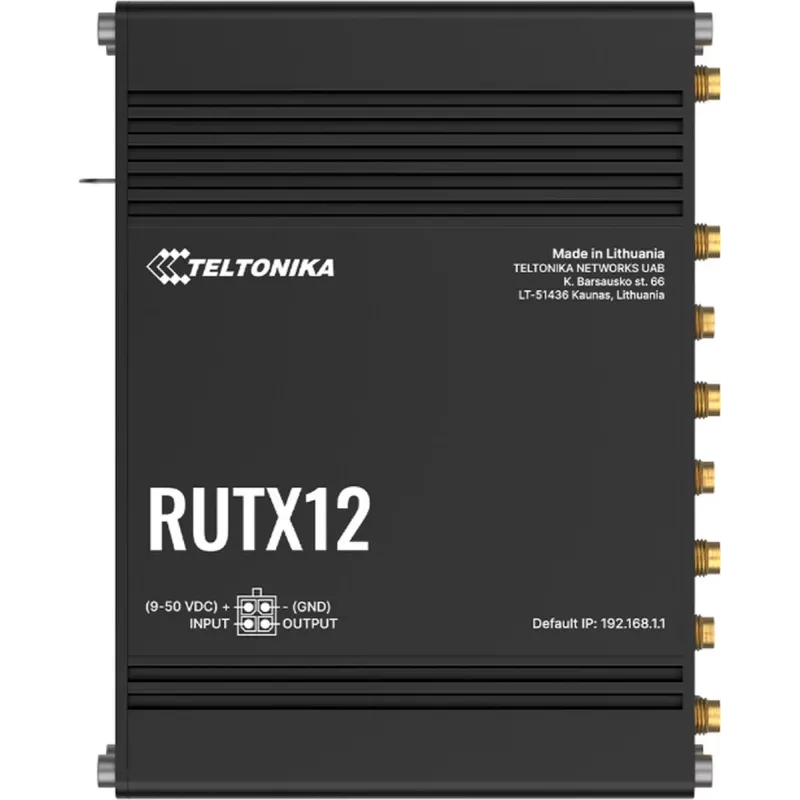 Teltonika RUTX12DUAL LTE CAT 6 industriële cellulaire router