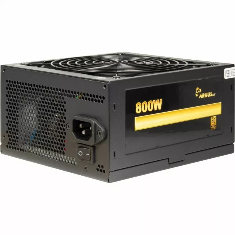 Voeding Inter-Tech Argus GPS-800 800W, 80+ Gold, ATX, 14cm ventilator