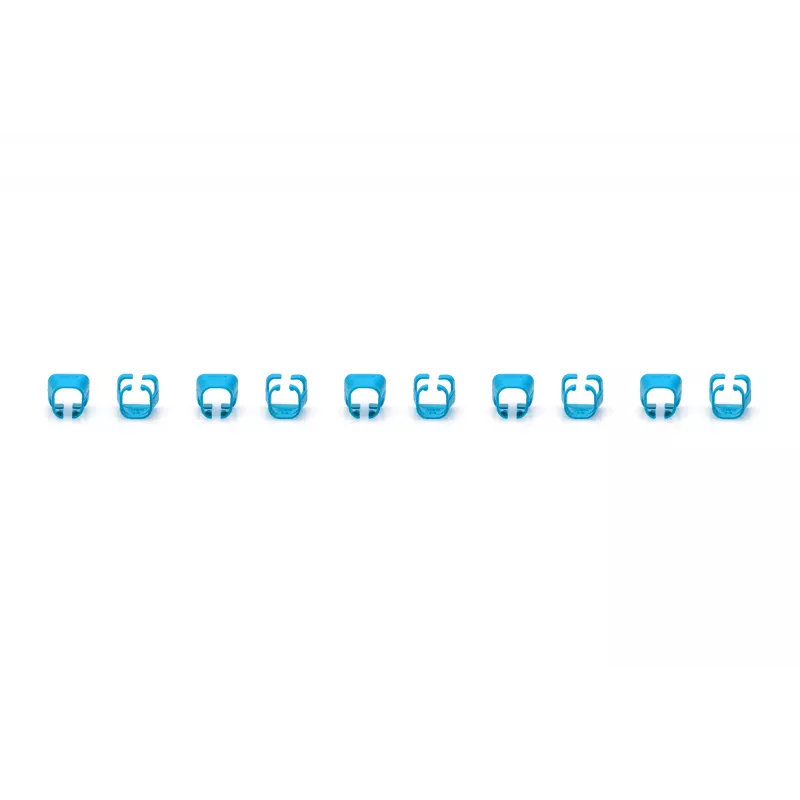 DIGITUS - kabelclips met kleurcodering - voor patchkabels - blauw (verpakking van 100) (A-CC-B)