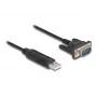DeLOCK USB 2.0 naar serieel RS-232 adapter 50 cm FTDI zwart
