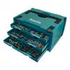 Makita MAKSTOR 3.6 kleinonderdelenbox zwart, blauw