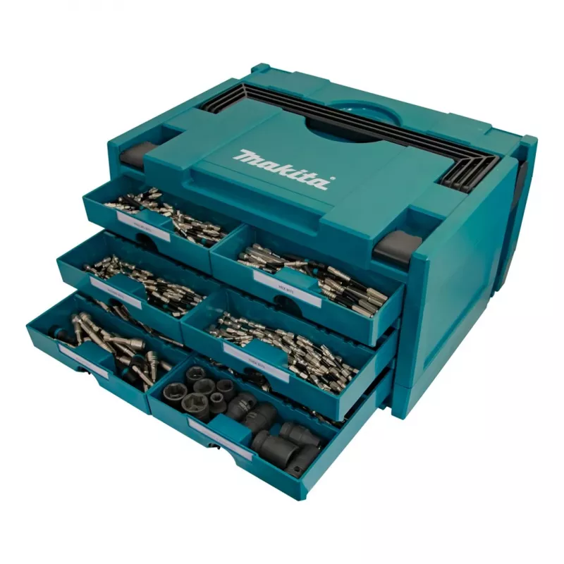 Makita MAKSTOR 3.6 kleinonderdelenbox zwart, blauw