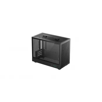 DeepCool CH160 PLUS R-CH160-BKNGM0-G compacte (SFF) computerbehuizing, Mini-ITX/Micro-ATX, gehard glas, zwart