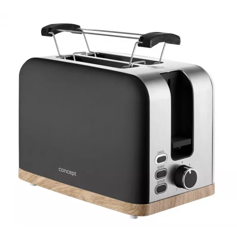 Toaster Concept Elwood TE2016, 2-sneetjes, zwart