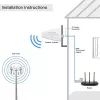 Externe 4G/5G LTE-antenne QOLTEC 9 dBi, N-bus, 3 m kabel
