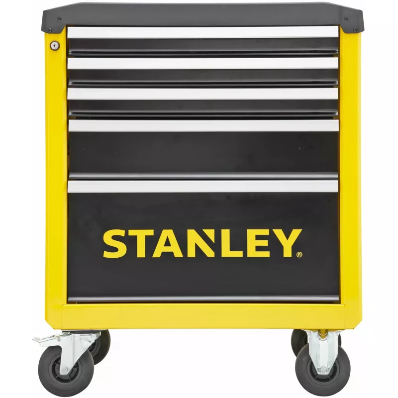 Gereedschapskar Stanley STST74305-1 met 5 laden, geel/zwart, 3 platte + 2 hoge laden