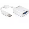 Videokabel-adapter DeLOCK 61766 0,125m VGA DisplayPort wit