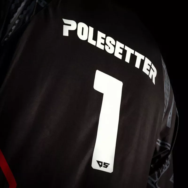 Polesetter ONE Simracing-shirt rood - S