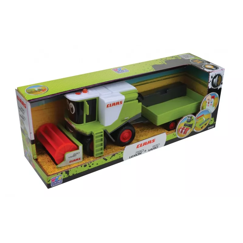 Speelgoed maaidorser MALIK Happy People 34542 met afneembare aanhanger