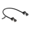 Netwerkkabel DeLOCK RJ45 kabel stekker op stekker Cat.8.1 0,25 m zwart