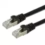 VALUE - patchkabel - RJ-45 (M) naar RJ-45 (M) - 1 m - FTP - CAT 6a - halogeenvrij, gegoten, litze, plat - zwart (21.99.0831)
