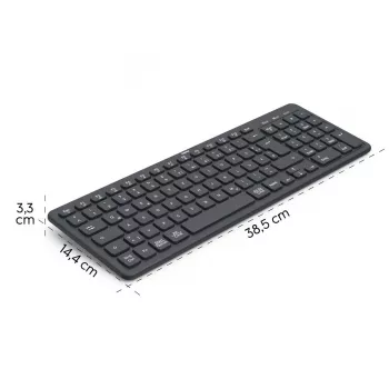 Multi-device draadloos toetsenbord WK-300 zwart