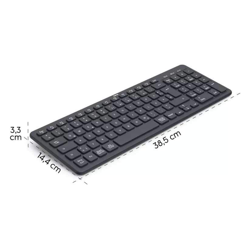 Multi-device draadloos toetsenbord WK-300 zwart