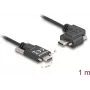 DeLOCK USB 2.0-kabel USB Type-C-stekker naar USB Type-C-stekker haaks links/rechts PD 3.0 60W 1m