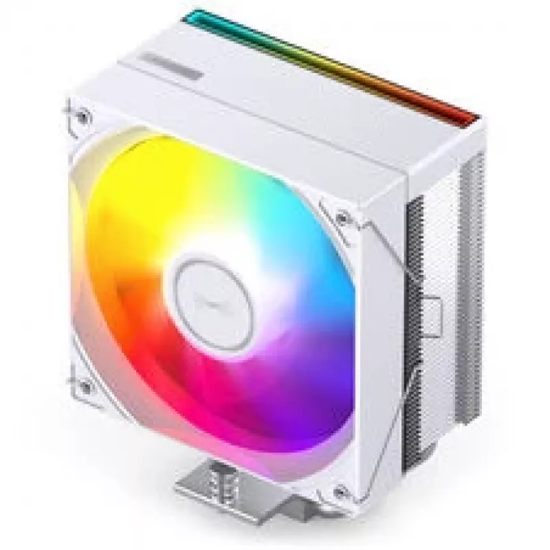 CPU-koeler Jonsbo CB40 WHITE ARGB, PWM-regeling, ARGB-verlichting, compacte tower, wit