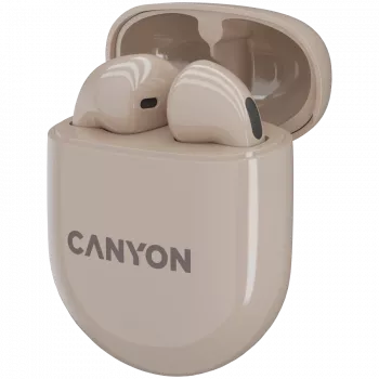 Canyon Bluetooth-headset TWS-6 Gaming Mode/BT 5.3 beige retail (CNS-TWS6BE)