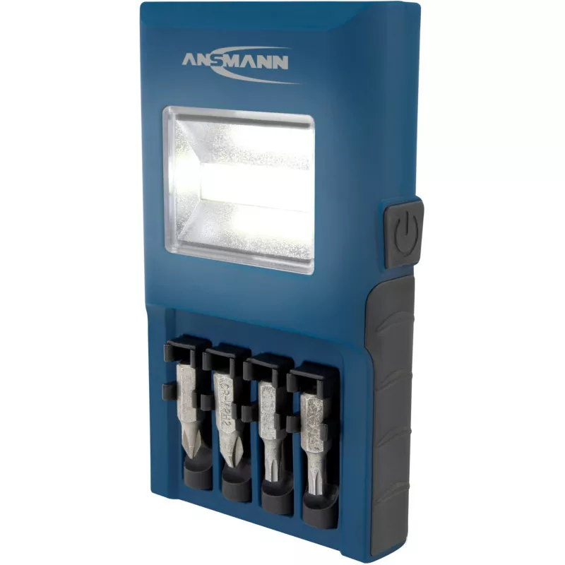 Werklicht ANSMANN WL180B met bithouder, blauw