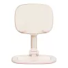 Tablet- en telefoonstandaard Baseus Seashell Series roze – in hoogte verstelbaar, licht