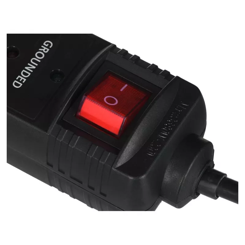 EnerGenie SPF5-C-5 overspanningsbeveiliging 5 AC-stopcontacten 250 V 1,5 m zwart