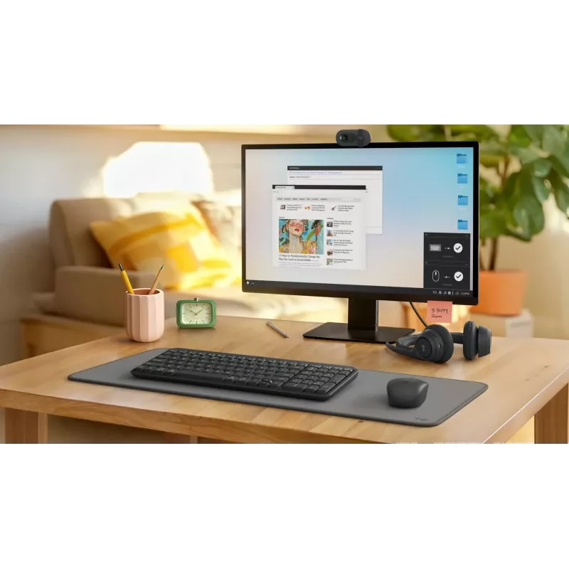 Draadloze toetsenbord-muisset Logitech MK250 Compact