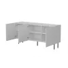Ladekast Cama Meble LUCCA 3D 165x40x80 cm, wit, spaanplaat corpus