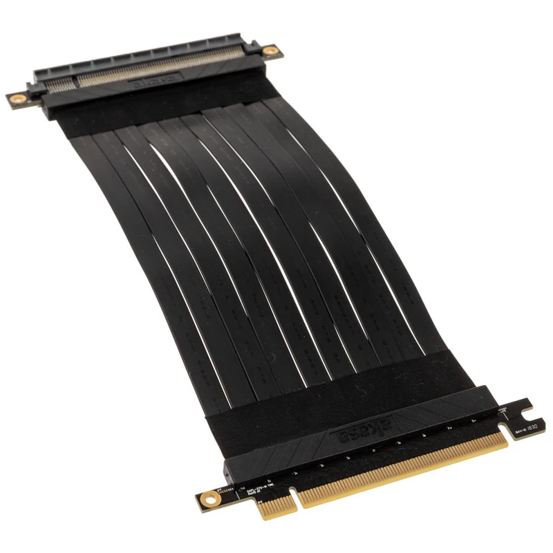 Riser-kabel Akasa RISER zwart X2 Premium PCIe 3.0 x16 20 cm
