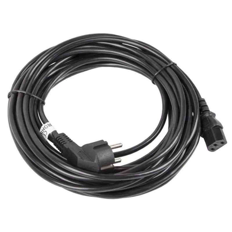 Lanberg CA-C13C-11CC-0100-BK stroomkabel zwart 10 m C13-koppeling CEE7/7