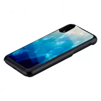 iKins telefoonhoesje voor iPhone XR – blauw meer buiten, zwart binnen