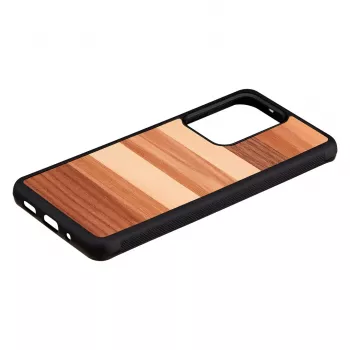 Beschermhoes man and wood Galaxy S20 Ultra — zwarte houtafwerking
