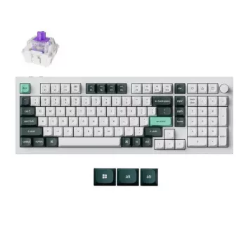 Keychron Q5 HE RGB draadloos toetsenbord, witte behuizing (Q5H-P1)