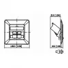 METZ CONNECT BTR E-DAT Module 8/8(8) UP - aansluitdoos, inbouw - RJ-45 X 2 - zuiver wit, RAL 9010 (1309121002-E)