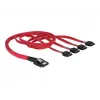 Delock - SATA- / SAS-kabel - 4-lane - SATA (v) naar 36 PIN 4iMini MultiLane (m) - 50 cm (83057)